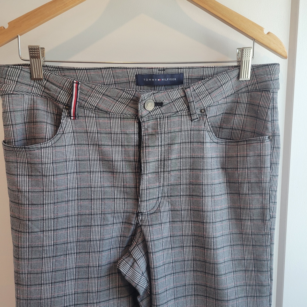 Tommy Hilfiger Gray Checkered Pants